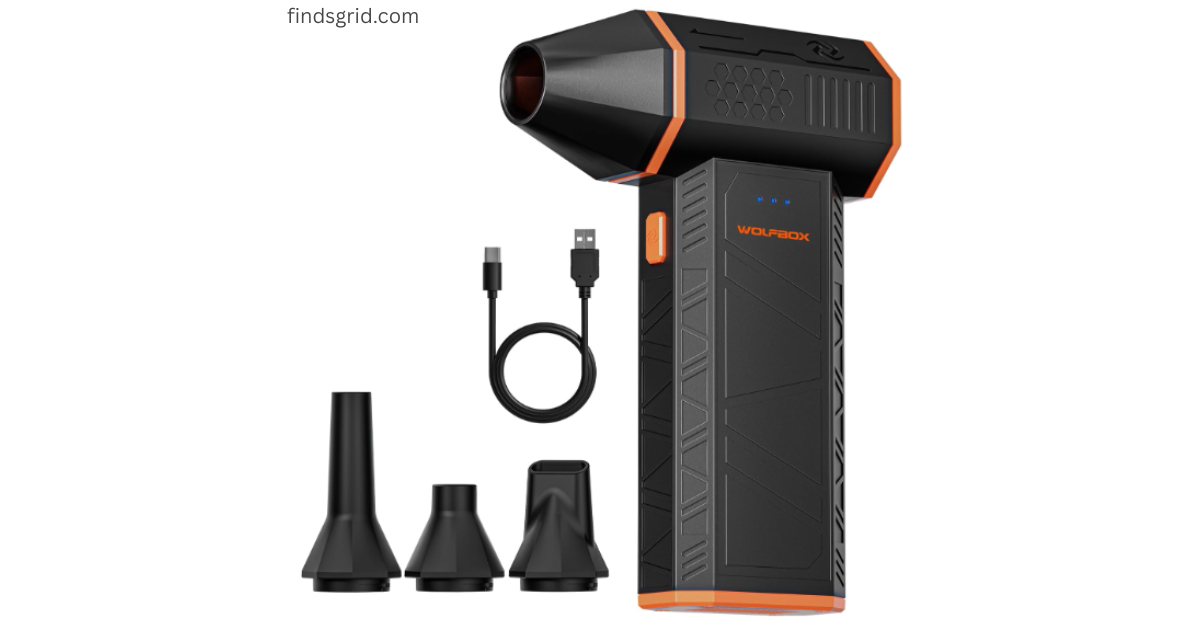 WOLFBOX MegaFlow 50 Electric Air Duster for PC