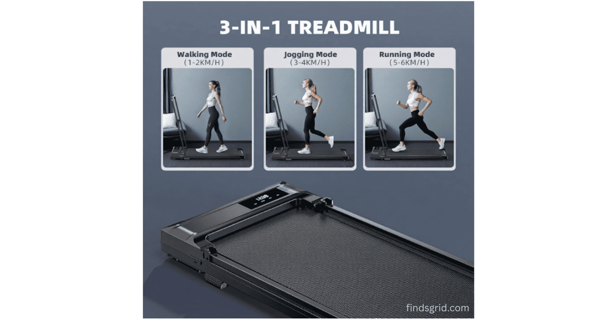 walking pad treadmill three speed modes walking jogging running