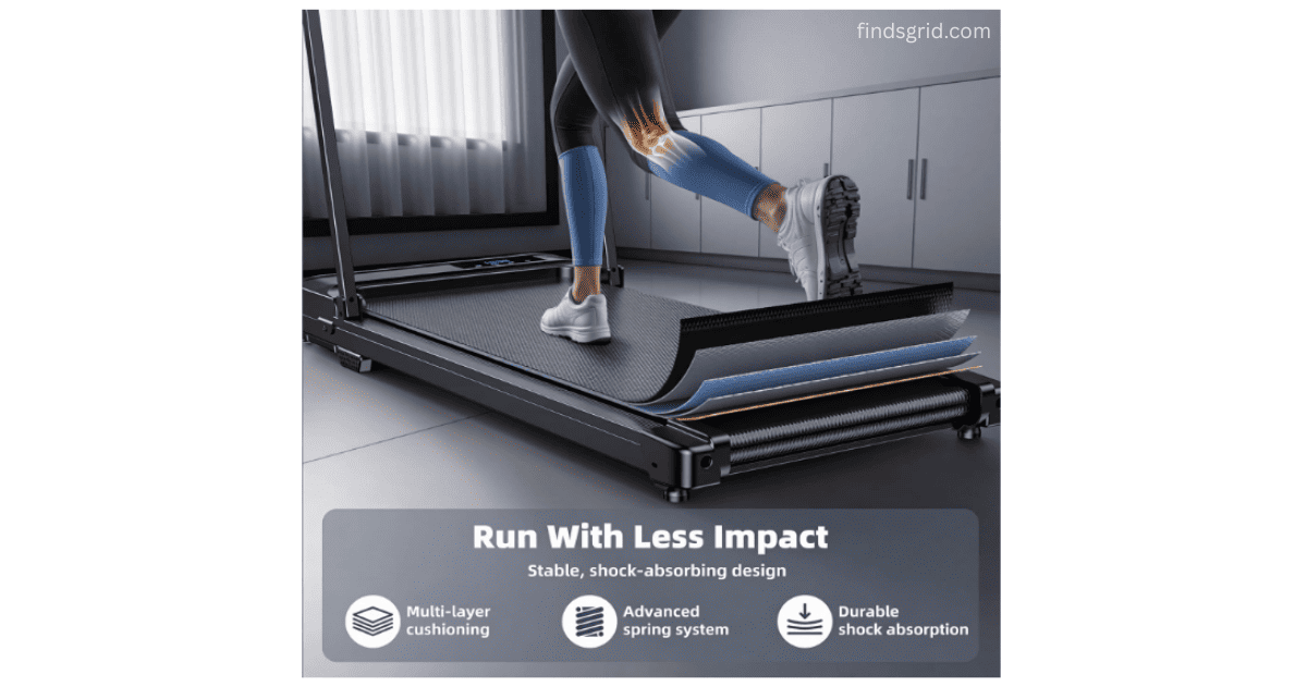 walking pad treadmill shock absorption belt for joint protection
