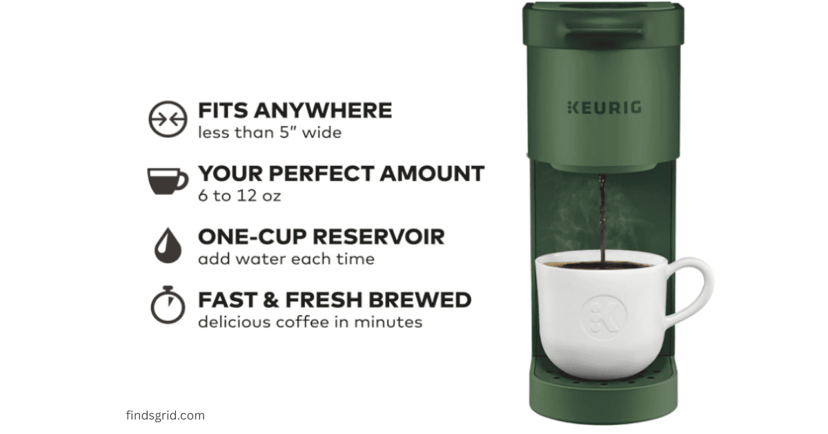 Keurig K-Mini single serve coffee maker features for aesthetic room upgrades