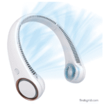 CIVPOWER neck fan review and wearable personal cooling fan on a white background