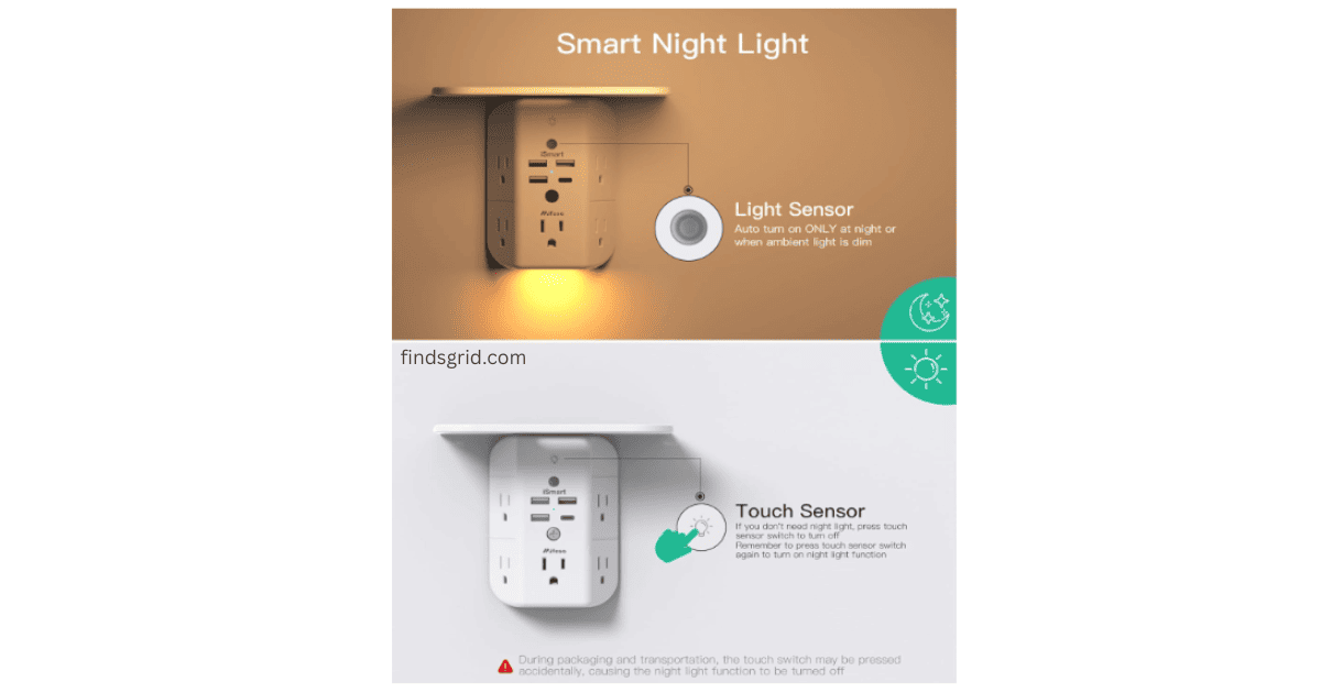 Mifaso smart touch LED night light with light sensor troubleshooting