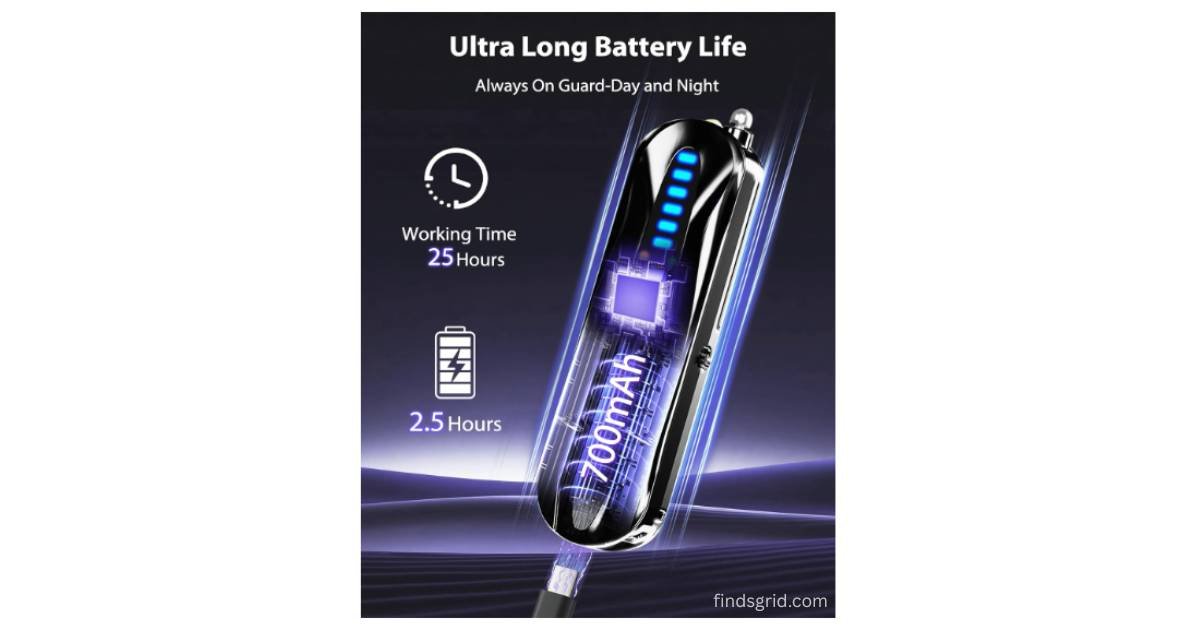 700mAh battery life indicator for portable hidden camera detector