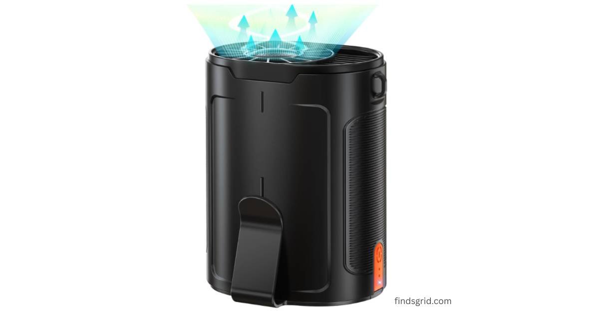 Heelkl Wearable Belt Fan Review - Front View Personal Cooling Device