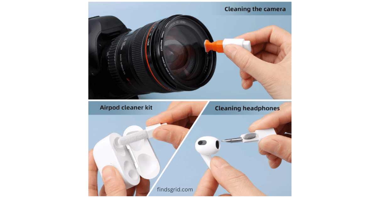 Best earbud cleaning kit for college students cleaning wireless headphones and camera lens