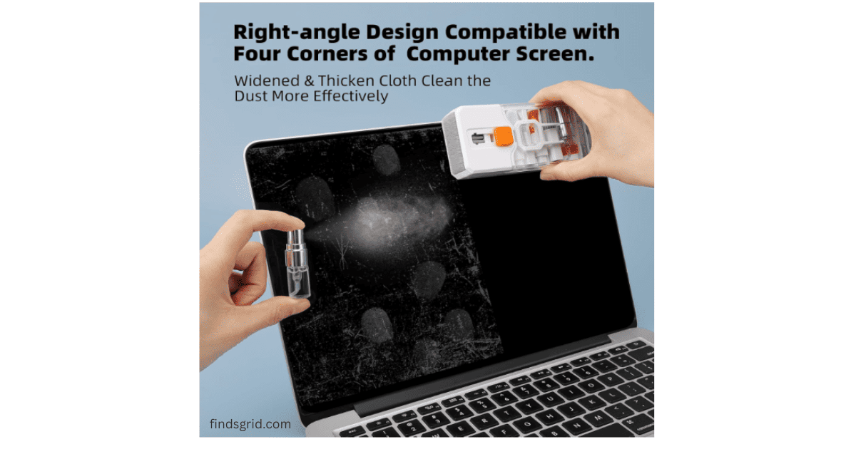 How to clean macbook screen safely using Ordilend right-angle polishing cloth
