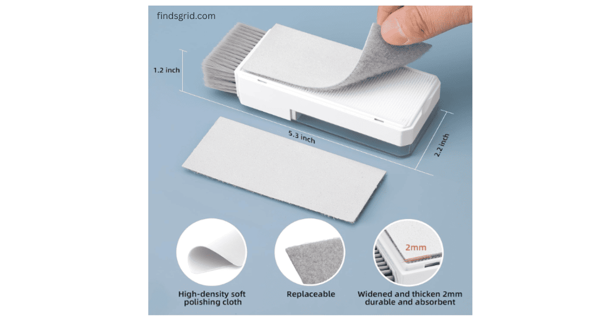 Ordilend compact all-in-1 laptop cleaner kit dimensions and replaceable cloth
