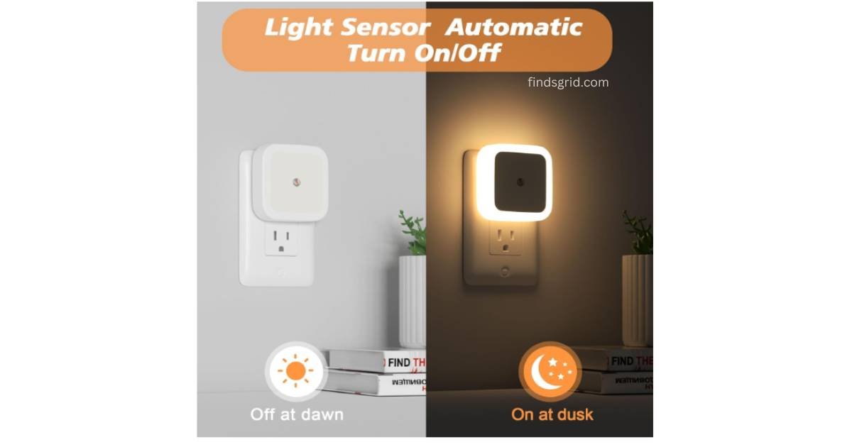 Sujeet smart light sensor showing off at dawn and on at dusk feature