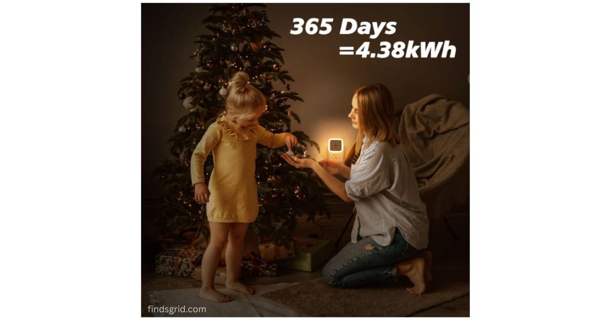 Sujeet energy efficient night light 4.38kWh yearly power consumption