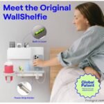 WallShelfie review original floating bedside shelf organizer in dorm room