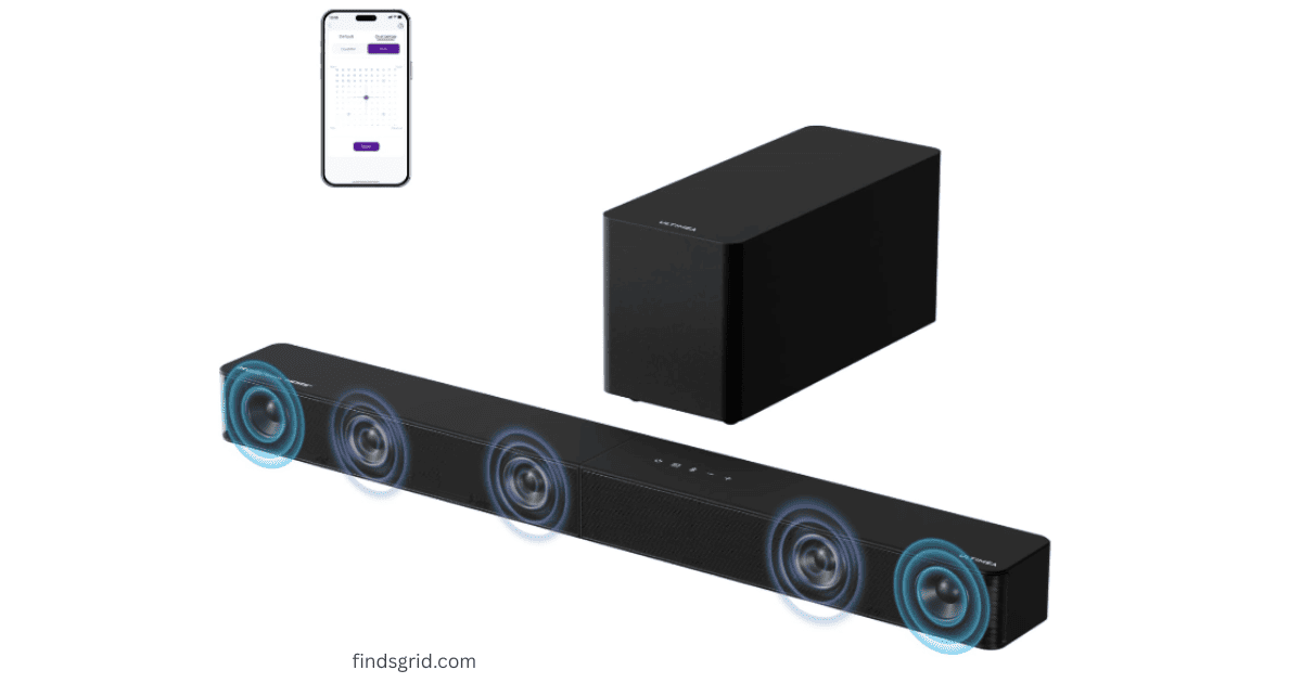 ULTIMEA Poseidon M60 5.1 channel surround soundbar system with subwoofer