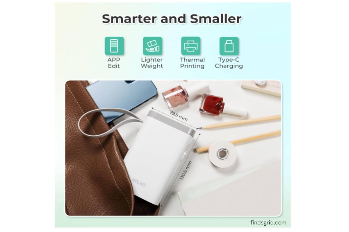 Nelko P21 compact portable size dimensions and pocket design