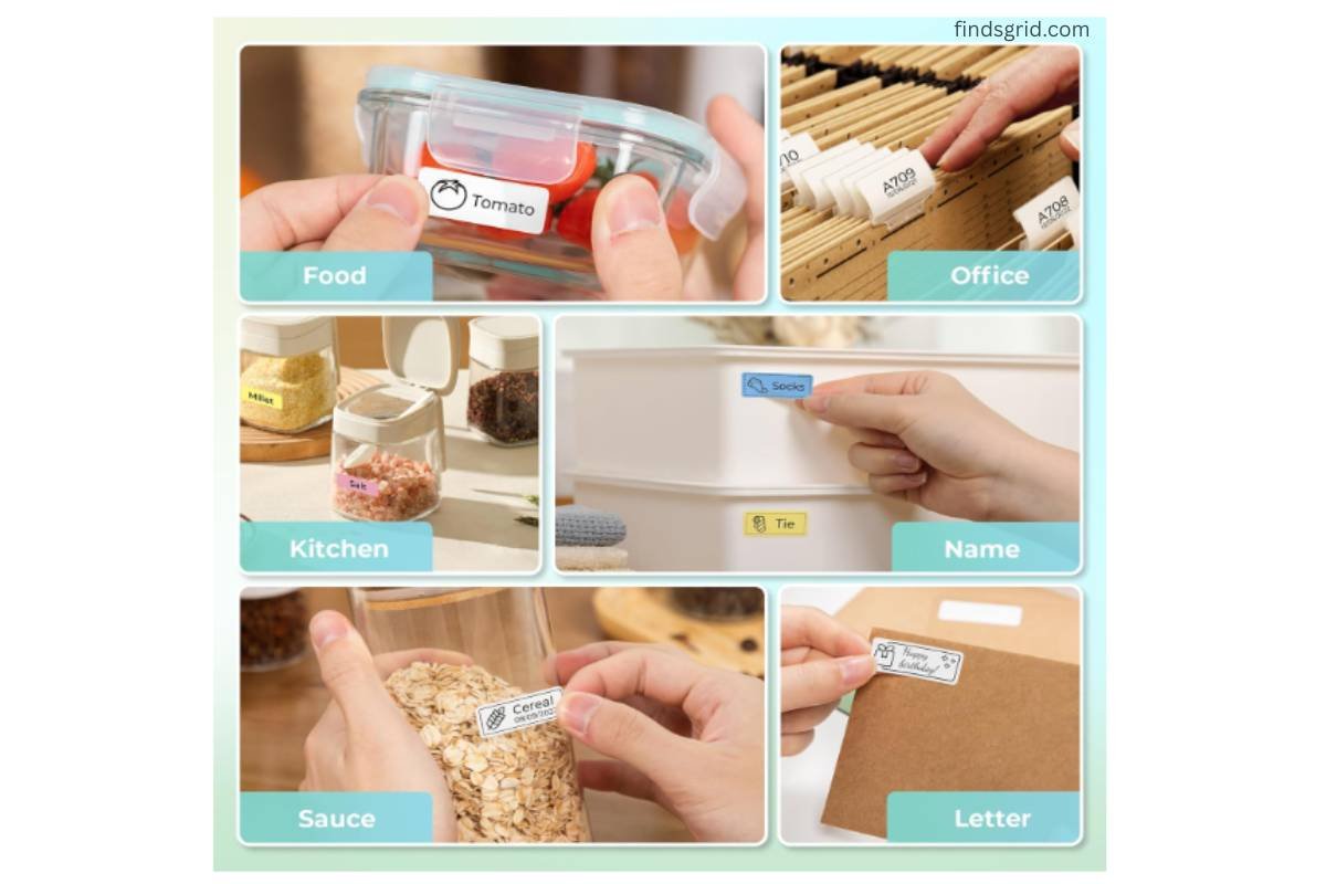 Nelko label maker real world uses for kitchen pantry files and office bins