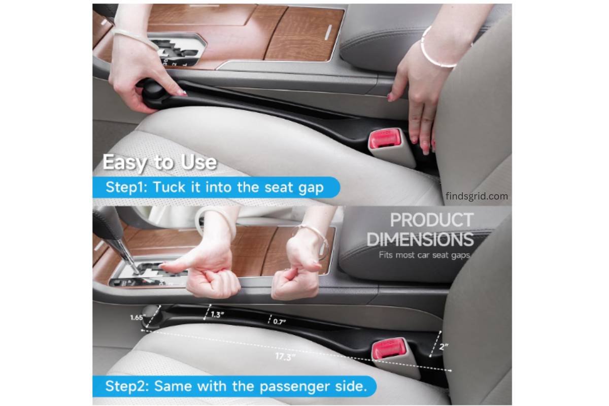 Givifive Car Seat Gap Filler Organizer
