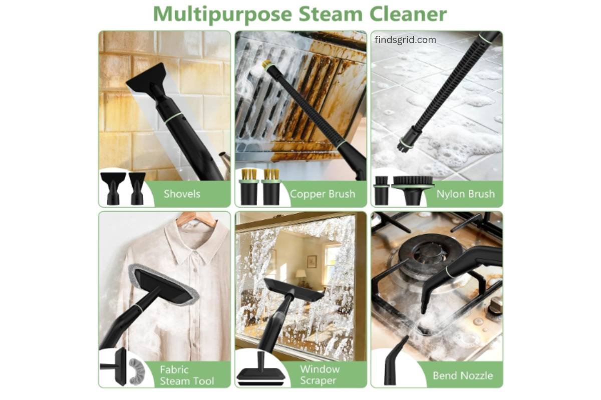 WSRYYCC 16-piece accessory attachments including shovels, copper brushes, and window scraper.