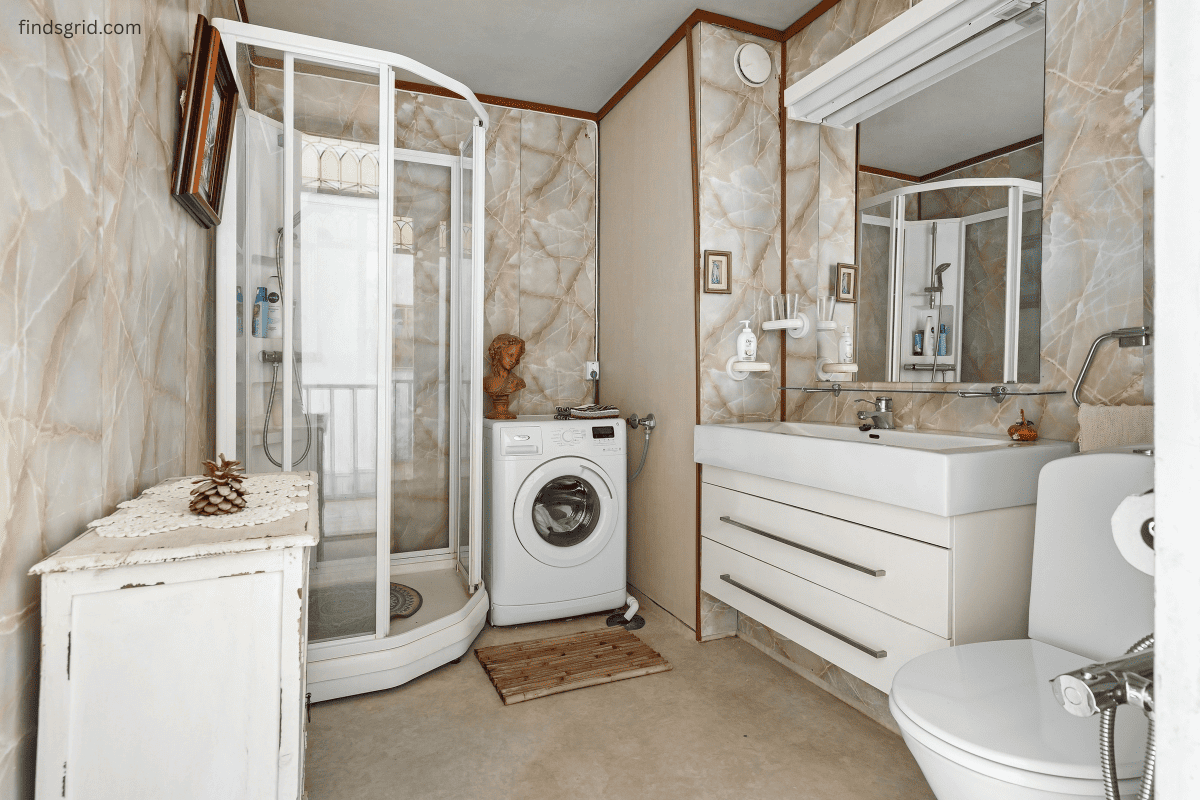 small bathroom gap between toilet and vanity