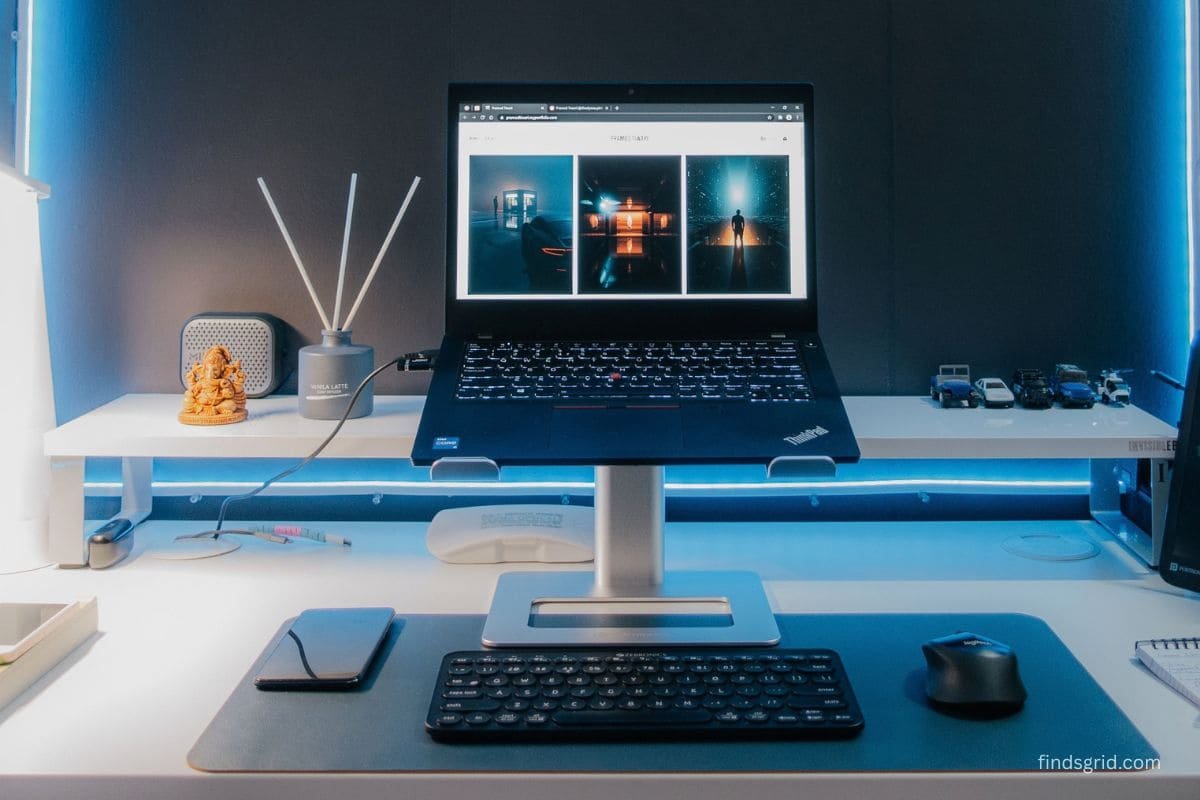USB-C hub placed on an open desk for better airflow