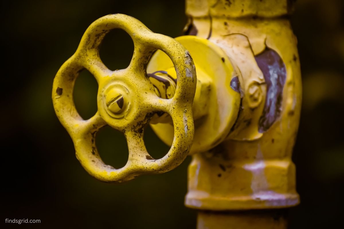 Main water shutoff valve on a home supply line